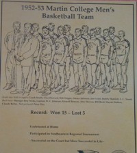 1952-53 Men's Basketball Team