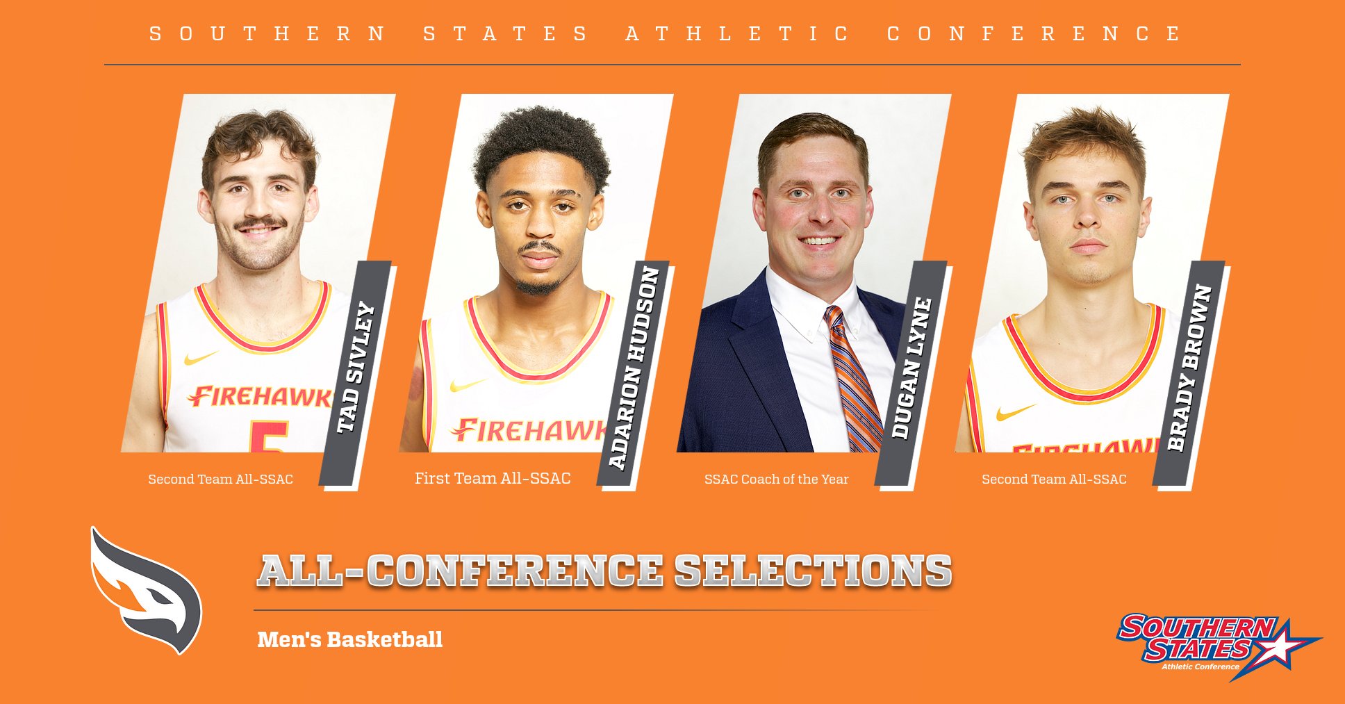 Brown, Hudson, and Sivley Named to SSAC All-Conference Teams, Lyne Named SSAC Coach of the Year