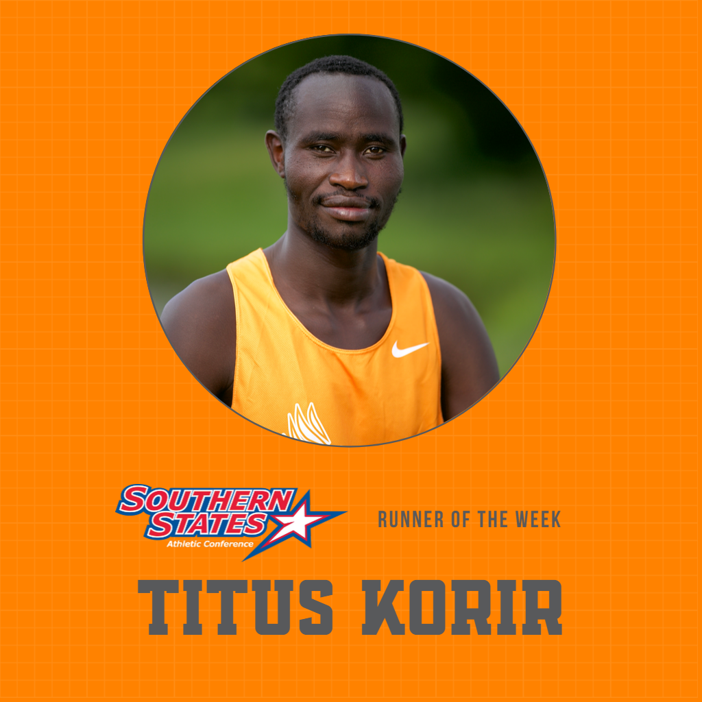 Korir Named Southern States Athletic Conference Runner of the Week