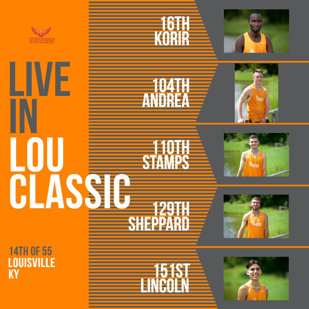 Korir Sets Program’s Fourth Best Time, Firehawks Finish 14th out of 55 in Live in Lou Classic