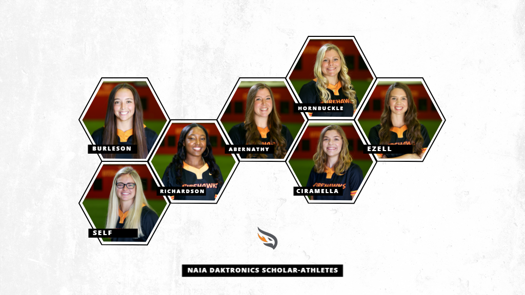 Seven Firehawks Named NAIA Daktronics Softball Scholar-Athletes