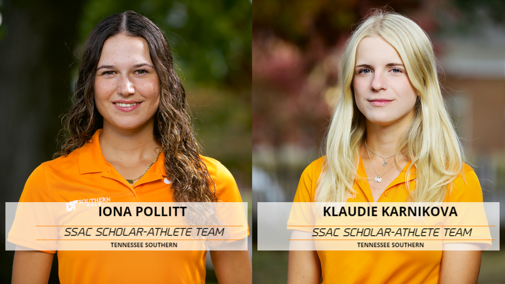 Pollitt and Karnikova Named to SSAC Scholar-Athlete Team